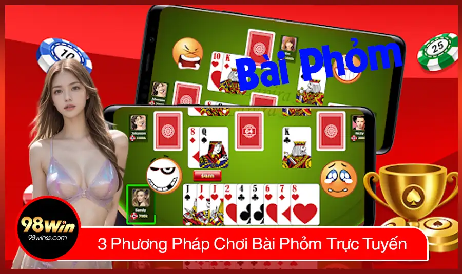 3 Phương Pháp Chơi Bài Phỏm Trực Tuyến